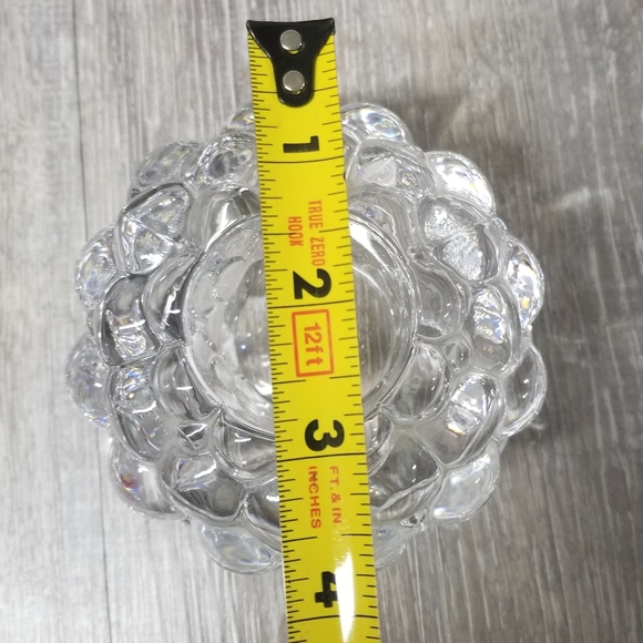 Orrefors raspberry crystal candle holder - Picture 10 of 12